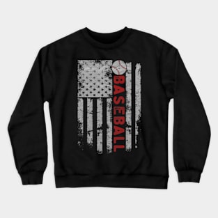 Lover American Flag Baseball Team Dad Mom Crewneck Sweatshirt